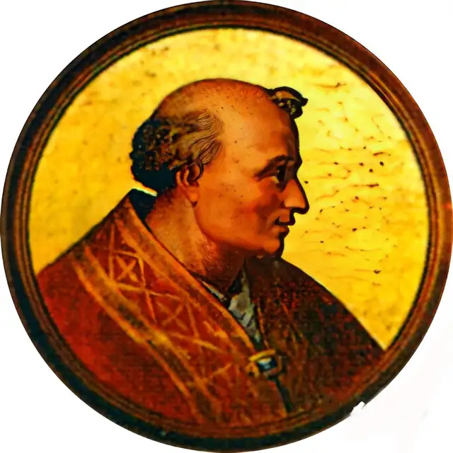 B. Vítor III em pintura de arte sacra