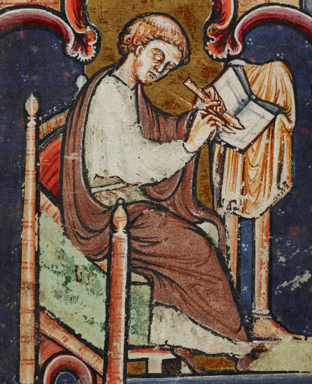 S. Beda Venerável em pintura de arte sacra