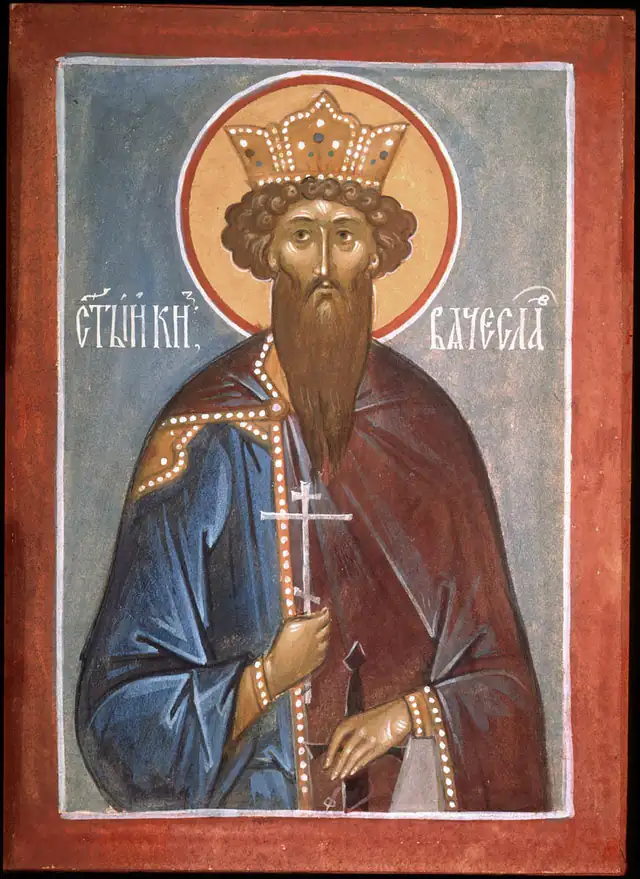 S. Venceslau em pintura de arte sacra