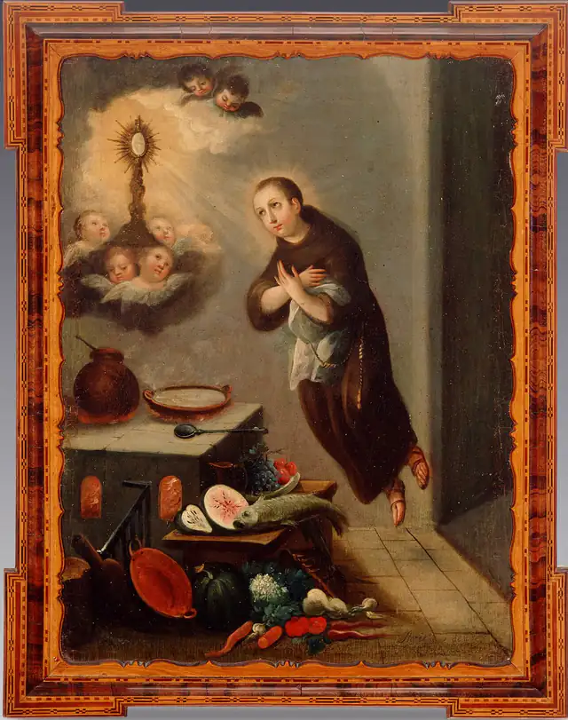 S. Pascoal Bailão em pintura de arte sacra