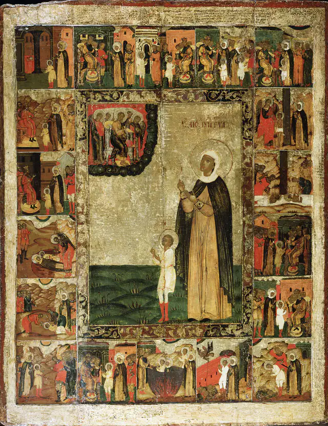 SS. Ciríaco e Julita em pintura de arte sacra