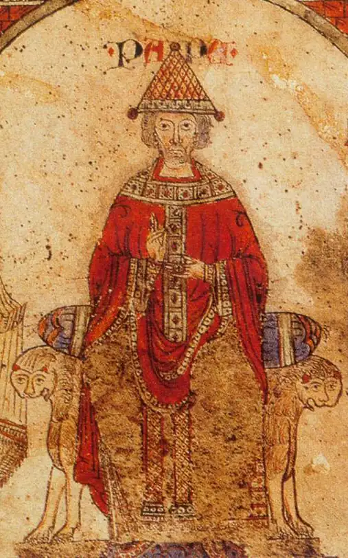 S. Gregório VII em pintura de arte sacra