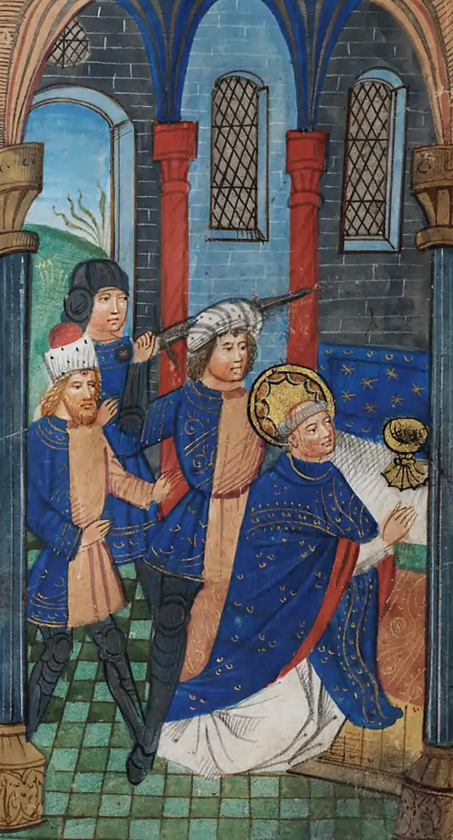 S. Tomás Becket em pintura de arte sacra