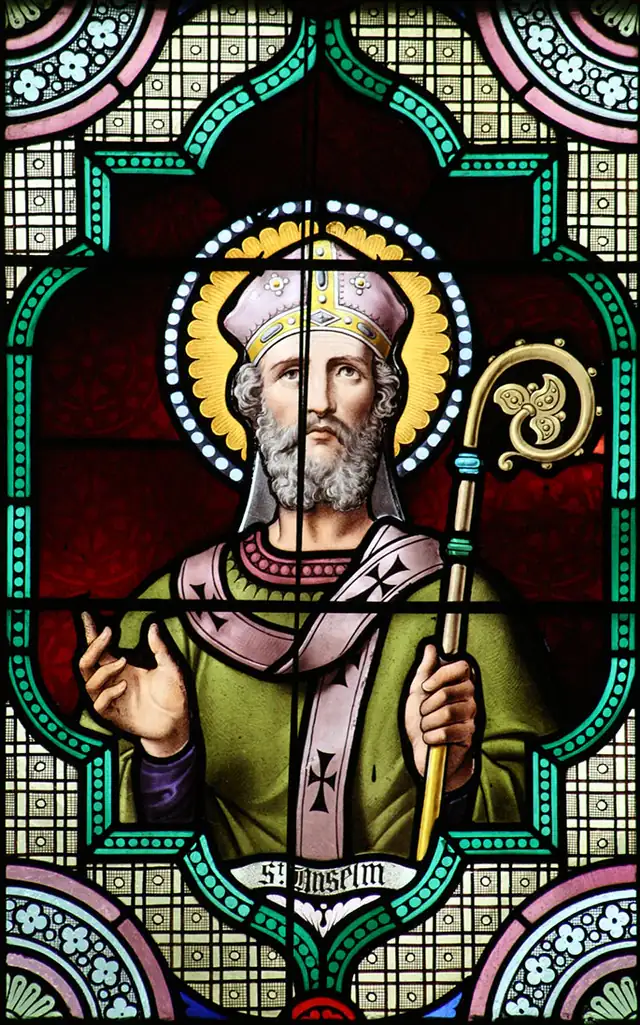 S. Anselmo em pintura de arte sacra