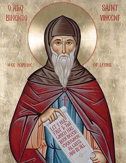 S. Vicente de Lérins em pintura de arte sacra